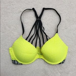 Pink VS racerback bra